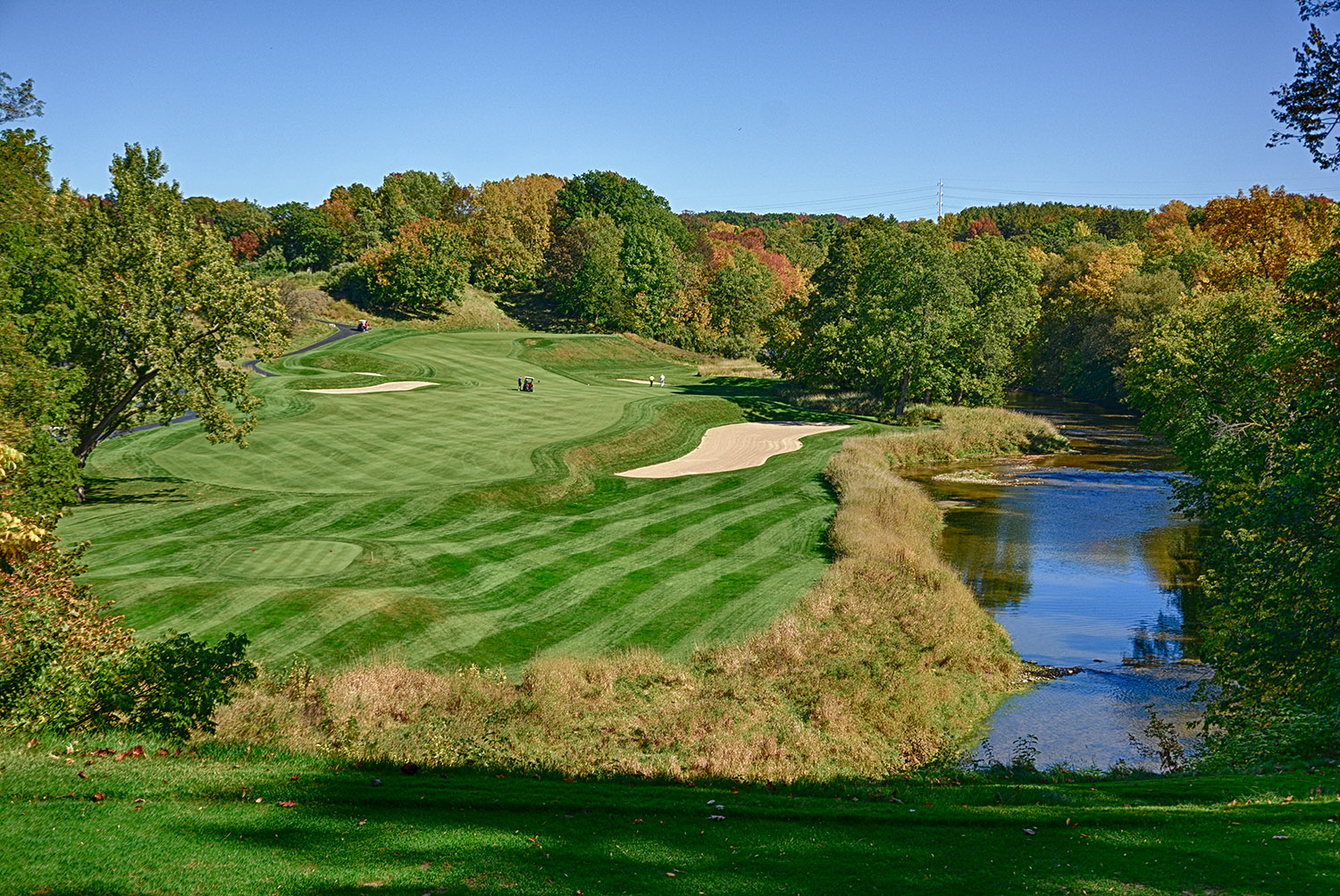 5th hole on the River Course at Blackwolf Run