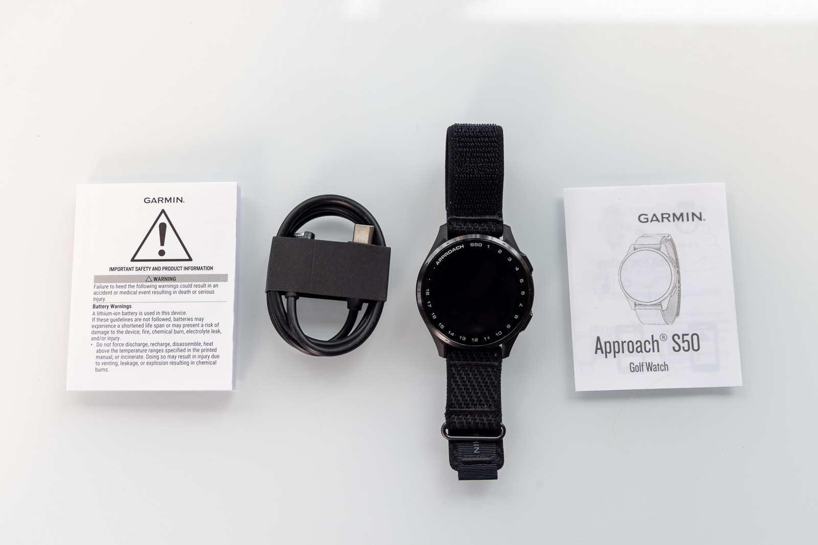 Garmin Approach S50: What's in the Box
