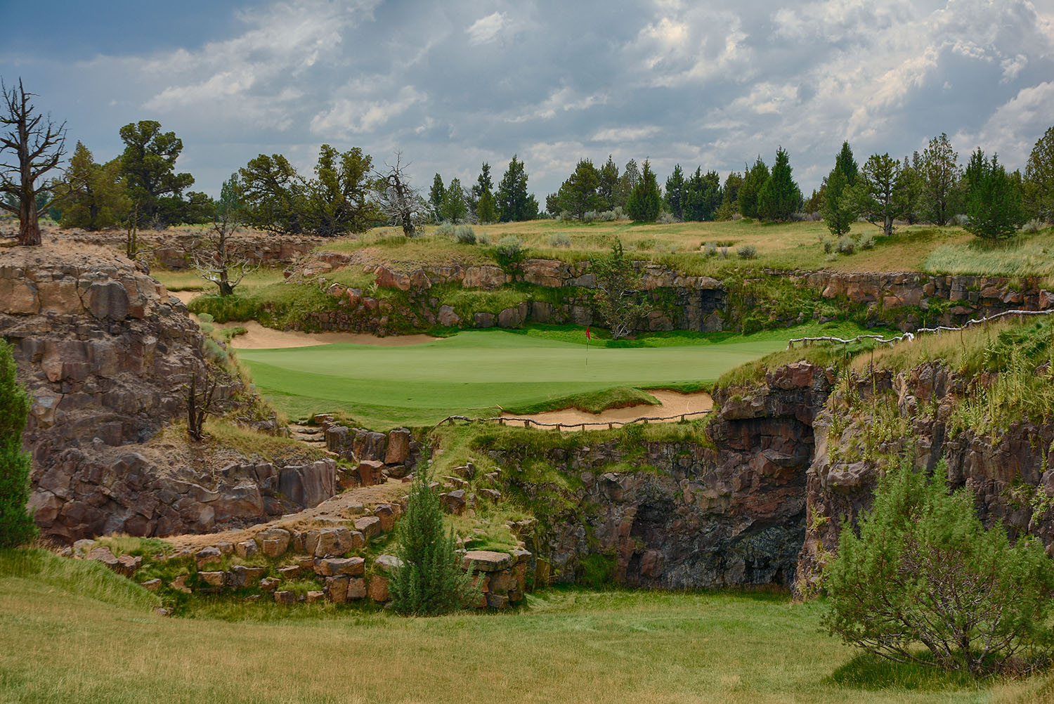 Par 3 8th Hole on the Fazio Course at Pronghorn