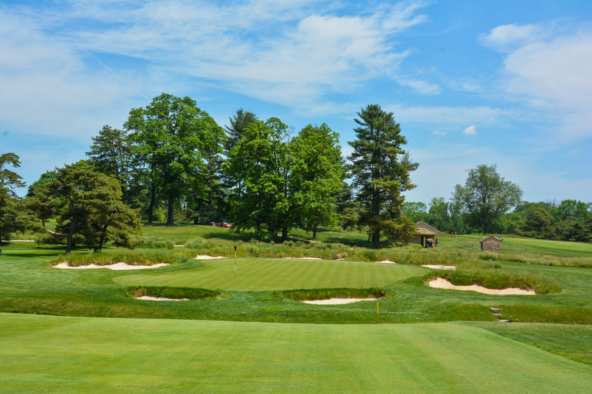 The 4th green at Merion East.