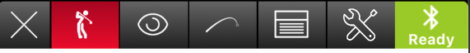 FlightScope Mevo App Menu Bar